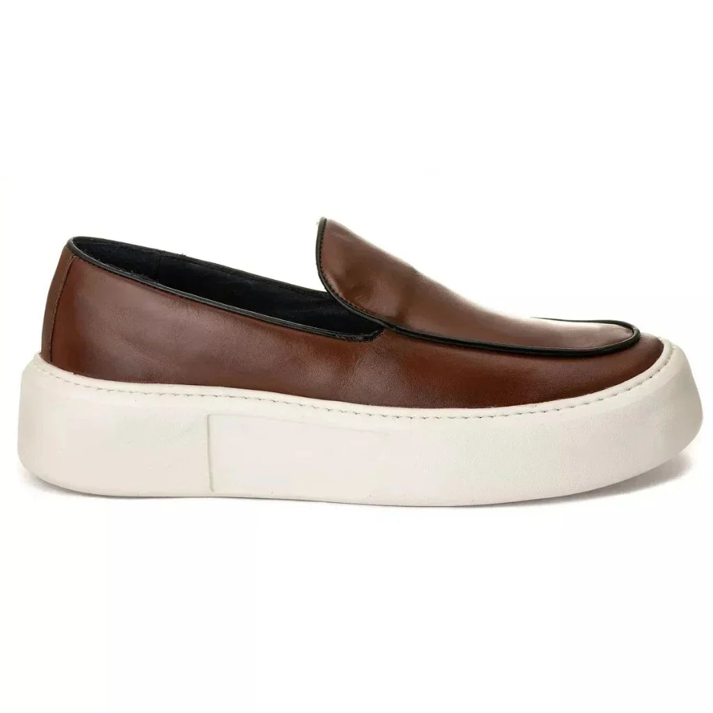 Sapato Mocassim Casual Masculino Slip On Everest Estiloso 5cm Esporte Fino Sola Alta